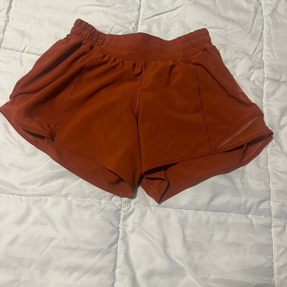 lululemon athletica Women's Athletic Shorts in Rust